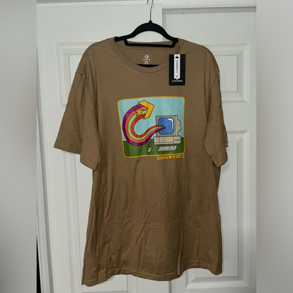 NWT!! Converse XXL Tan Graphic T-Shirt!